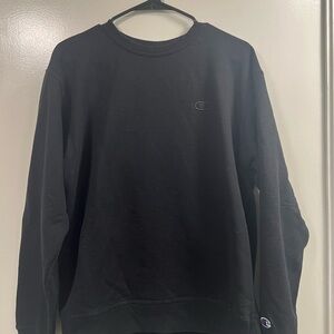 Champion Men's Classic Black Crewneck Sweater